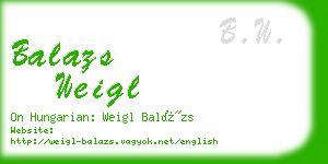 balazs weigl business card